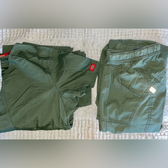 Olive Green Dickies Scrub Set - Picture 2 of 2